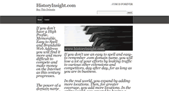 Desktop Screenshot of historyinsight.com