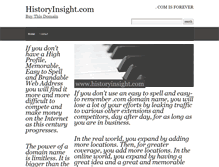 Tablet Screenshot of historyinsight.com